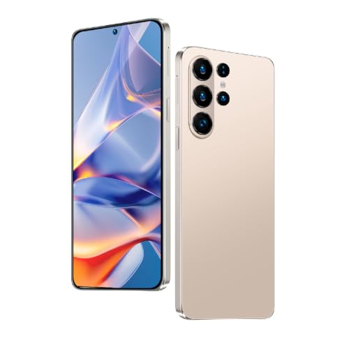 DEMANN GMBH Desbloquear el teléfono, Pantalla de 6.0 Pulgadas, 4GB RAM + 64GB ROM/TF 256GB, Cámara Doble, Soporte 4G LTE FDD TDD, Doble Tarjeta sim, Adecuada para Principiantes. (Gold)