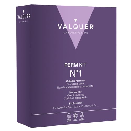Valquer Laboratorios - Valquer Profesional Kit pour Permanent No. 1, Normal, Liquide Avec la technologie V-Plex. végétalien -210 ml