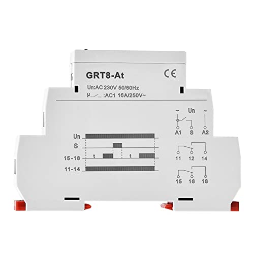 Relais temporisé multi-tension 12-240V avec programmation 16A
