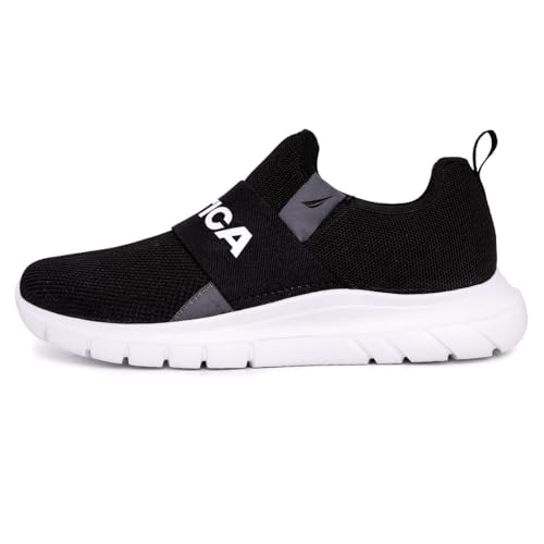 Image of Nautica Men's Slip-On Sneakers - Casual Fashion Shoes for Walking, in Medium & Wide Widths