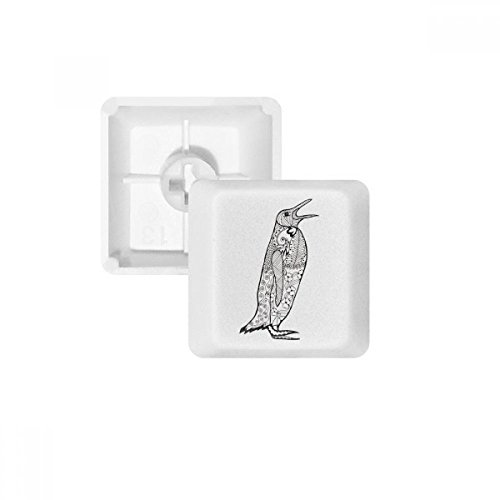 Keycaps Penguin PBT pour clavier mécanique le cadeau idéal pour amateurs de setup blanc