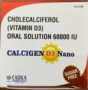See full amazon price history chart for Calcigen D3 Cadila Calcigen D3 60,000 Iu Vitamin D3 Nano Shots | Liquid Oral Solution, 5Ml Each (Pack Of 8) Calcigen D3 Cadila Calcigen D3 60,000 Iu Vitamin D3 Nano Shots | Liquid Oral Solution, 5Ml Each (Pack Of 8) (B0CVSDNK69) Amazon Price History, Amazon Price Tracker