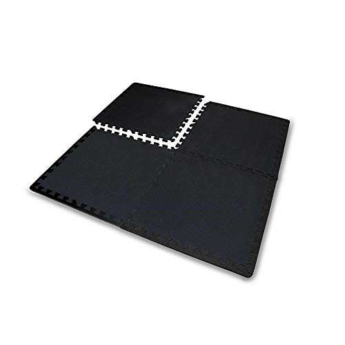 Tatame Eva 52x52cm - 10mm - 4 peças + 8 Bordas