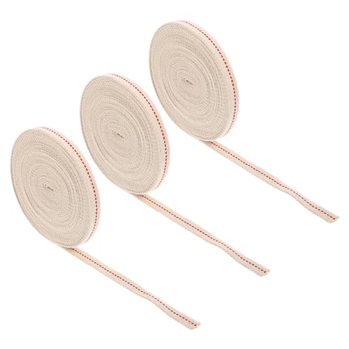 Mechas de algodón para lámpara de aceite pack de 3 rollos