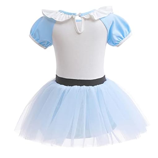 FMYFWY Baby Alice in Wonderland Romper Tutu Dress with Headband - Image 3