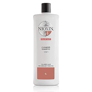 Nioxin-System-4-Cleanser-Shampoo-for-Color-Treated-Hair-with-Progressed-Thinning-338-oz Nioxin System 4 Scalp Cleansing Shampoo with Peppermint Oil, Treats Dry and Sensitive Scalp, Dandruff Relief and Anti-Hair Breakage, For Color Treated Hair with Progressed Thinning, 33.8 fl oz