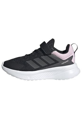 adidas Unisex Kinder Fortarun 4.0 Shoes Children, Core Black/Grey Six/Clear Pink, 31 EU