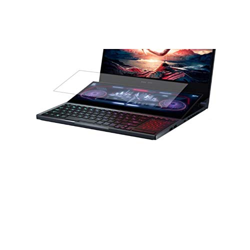 ClearView 【2枚セット】セカンドディスプレイ (Asus ROG Zephyrus Duo 15 GX550LXS 2020年8月モデル 14インチ)対応 液晶保護フィルム マット(反射低減)タイプ