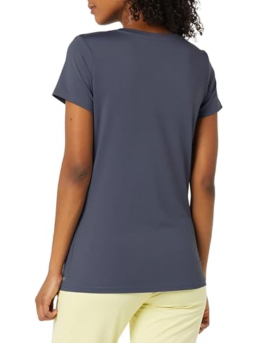 Image of Amazon Essentials Women's Active Quick Dry Tech Stretch Short-Sleeve V-Neck T-Shirt, Moisture-Wicking, Pack of 2