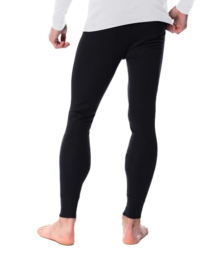 AMERICAN HEAVEN Mens Base Layer Long Pants | 100% Cotton Thermal Leggings | Multi Pack Colors3