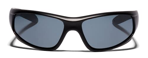 ShadyVEU Wrap Around Retro Sports Frame Slim Polarized UV400 Matte Black Mens Sunglasses2