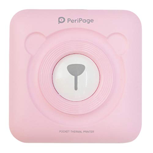 Thermischer tragbarer Bluetooth-Drucker 58mm Mini Wireless POS-Wärmebild-Fotodrucker für Android IOS-Handy (Rosa)