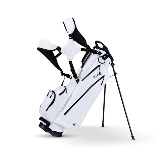 Kvv Junior Golf Bag, Lightweight Golf Stand Bag For Young Players For Ages 3-5,6-8,9-12 (White, Ages 12 And Up)