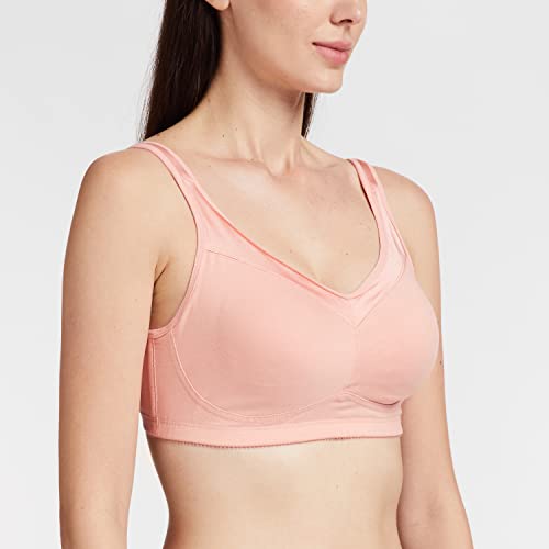 Image of Enamor Full Support Super Lift Women's Cotton Everyday Minimizer Bra - Non Padded, Wirefree, Full Coverage - A112 (Available in Plus Sizes)