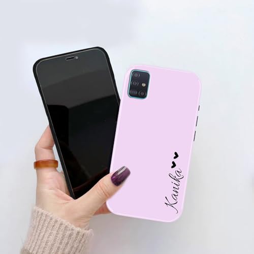 Image of COLORflow Back Cover Compatible with Samsung Galaxy A71 | Solid Color Customized | Glossy Armoured Bumper with Camera Protection Back Cover Compatible with Samsung Galaxy A71
