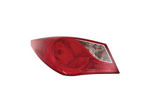 Left Driver Side Outer Tail Light Assembly - Compatible with 2011-2014 Hyundai Sonata (Excludes Hybrid)