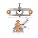 Router Plane, Adjustable Blade, Stainless Steel Design, Comfortable Wooden Handle Handheld Wood Planer Grooving Tool with Depth Stop for Cutting Dados Grooves Mortise