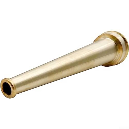 Buse de lutte contre l'incendie en laiton pour têtes d'arrosage industrielles et tuyaux d'incendie offrant une distribution d'eau constante (1,9 cm de diamètre)