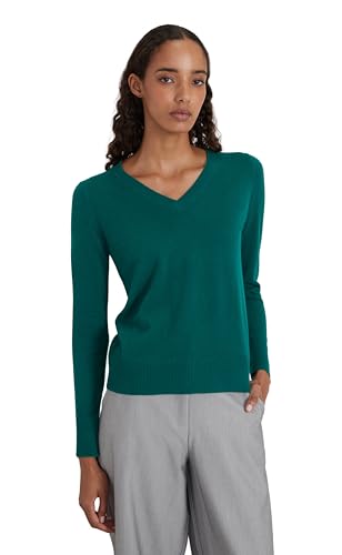 Image of Style Republic Women's 100% Pure Cashmere V-Neck Pullover Sweater | Lightweight Tops, Ultra Soft Feel, Naturally Breathe, Easy Layering, All Day Comfort Wear, Easy Care, Hand Wash Only