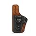 Springfield Echelon Holster, IWB Kydex and Leather Hybrid Holster for 9mm Springfield Armory Echelon 4.0C Pistol, RMR Red Dot Optic Cut, Inside Waistband Concealed Carry, Right Hand