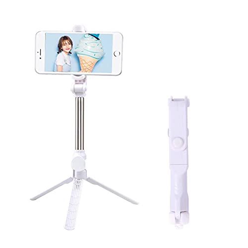 Trípode palo selfie blanco con disparador monopié para móviles Android 1