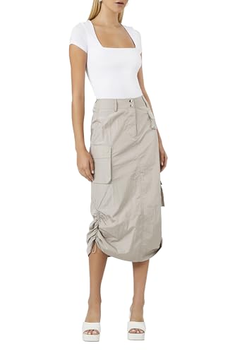 Forever 21 Cargo Midi Skirt Goat Small