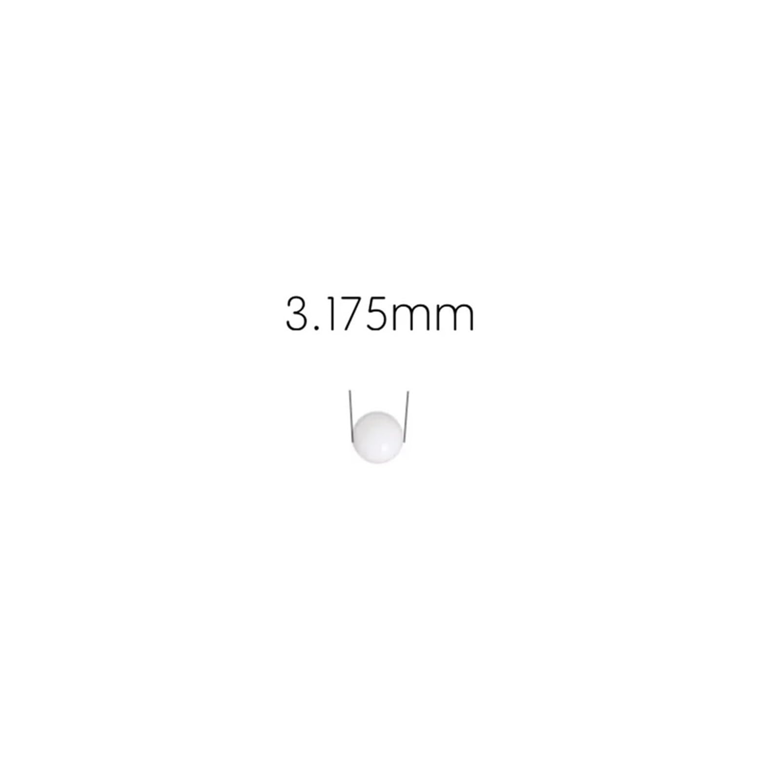 Sfere solide in plastica Delrin POM da 3,175 mm, per valvole a sfera e cuscinetti a basso carico (500 pezzi)