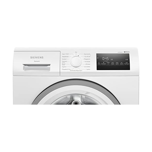 Siemens WM14NK23 iQ300 Waschmaschine 8 kg, 1400 UpM, SpeedPack L Beschleunigen Sie Ihre Programme, Outdoor-Programm, Nachlegefunktion, LED-Display – Bild 3