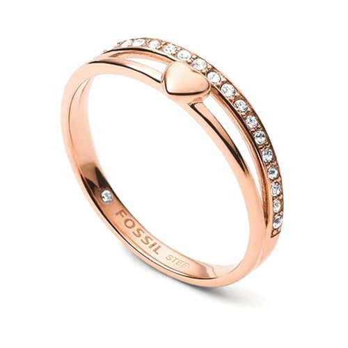 Fossil Ring Für Frauen Vintage Glitz, Länge: 21,5 X 20 X 6 Rose Gold...