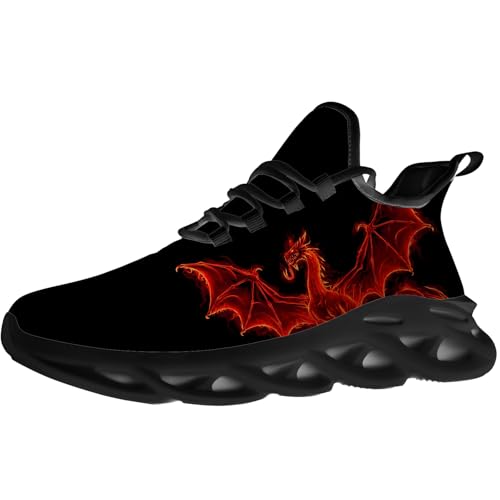 Dragon Shoes for Men Women Fashion Sneakers Running Walking Tennis Shoes Gifts for Boyfriend Girlfriend