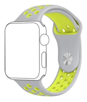 Image of TechMount Silicone Luxury Dotted Sports Watch Band Strap Compatible with Apple Watch Straps 42mm 44mm 45mm 46mm 49mm iWatch Ultra & SE & Series 8 /7 /6 /5 /4 /3 /2 /1 Breathable Replacement Strap