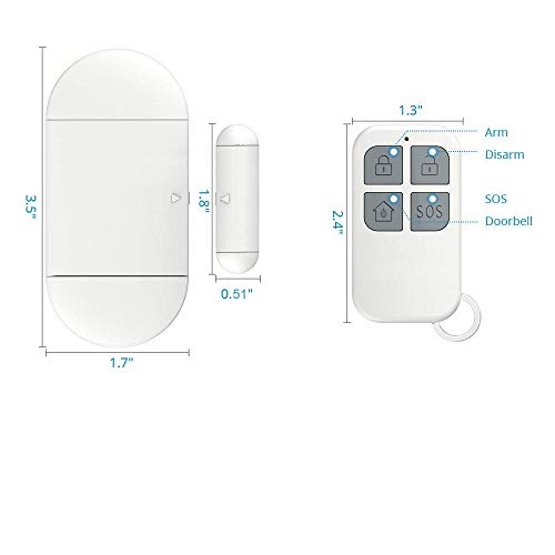 Lot De 2 Alarmes De Porte De Fenêtre, Capteur Magnétique Antivol Sans Fil 110db Pour Linstallation De Bricolage De Coffres Forts De Garage Dappartement 73228448