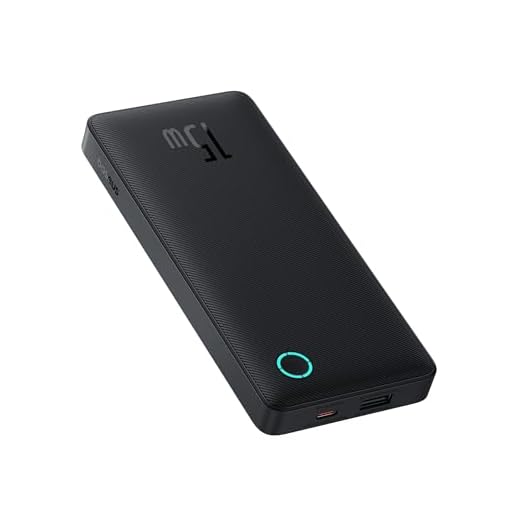 Carregador Portátil Baseus Digital Display Power Bank carregamento rápido 15W/22.5W (Preto 15W, 10000 Milliamp Hours)