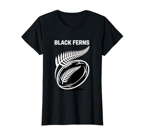 New Zealand Rugby Womens Rugby Black Ferns Men T-Shirt, Women, Black, X-Small