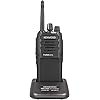 Kenwood TK-3701D Ricetrasmettitore portatile UHF PMR446 analogico e digitale dPMR, 48 canali (32 digitali e 16 analogici), portata fino a 9 km, utilizzo libero senza licenza, Nero