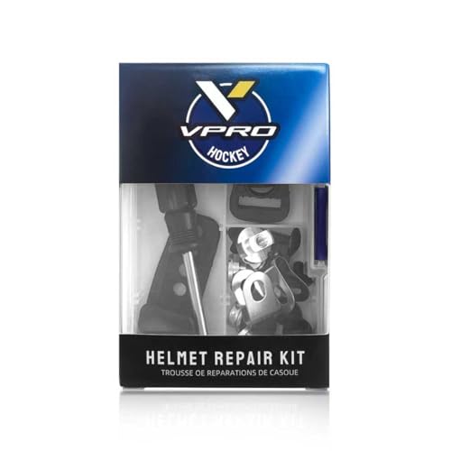 VPRO Universal Hockey Helmet Repair Kit - Multi-Sport Tool Kit to Fix Hockey Football Baseball and Softball Helmets Includes Travel Case Screwdriver