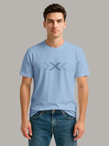 Image of BULLMER Trendy Printed Round Neck Half Sleeve Tshirt for Men | Mens Crew Neck Tshirt - Pack of 2