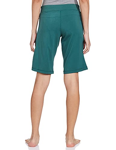 Image of Enamor Mid Rise Knee Length Drawstring Closure City Shorts for Women - Slim Fit, Soft and Breathable Cotton - E044