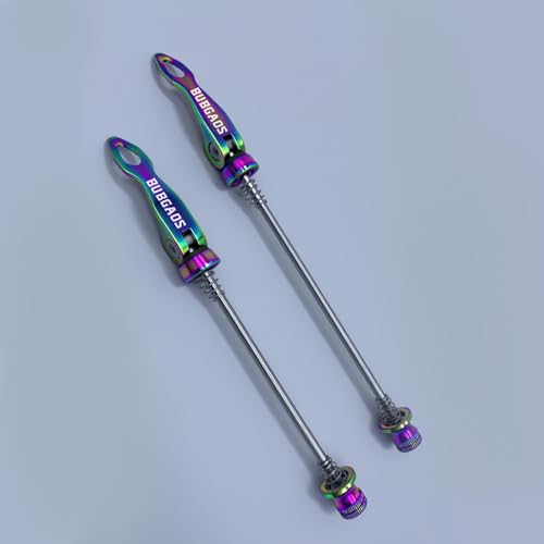 image for BUBGAOS Bike Quick Release Skewer Front & Rear Wheel Axle for Mountain
