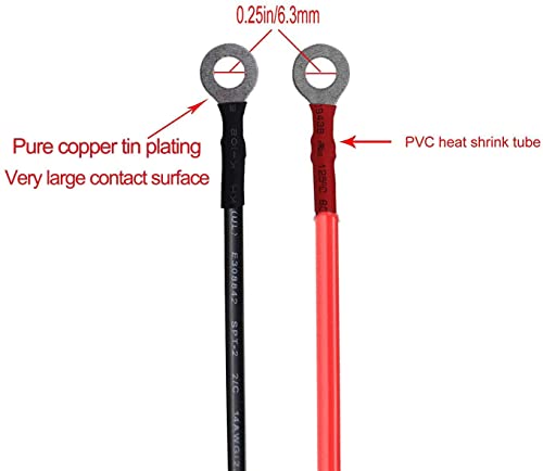 RUNCCI-YUN 12V/24V 1.5M clip a coccodrillo Cavo