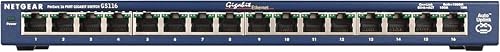 Image of NETGEAR 16-Port Gigabit Ethernet Unmanaged Switch (GS116NA) - Desktop or Wall Mount