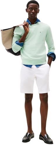 Tommy Hilfiger Men's Essential Ssnl Cotton Crewneck Mw0Mw39999, Green, L 3