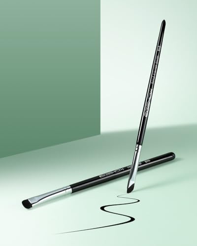 EIGSHOW Pincel Delineador de Ojos Pincel para Sombra de Ojos para Delinear en Ángulo Fino, Difuminar - Negro (E865&E806) - imagen 5