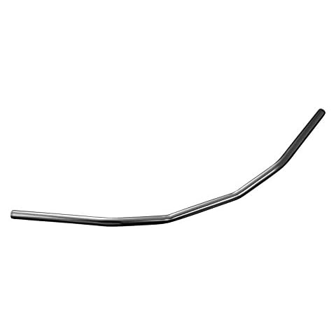 Highway Hawk Handlebar Flyer Wide 1000 mm Wide for 1 Inch (25.4 mm) Clamp with Notches for Harley Davidson Models Matte Black TÜV Cover