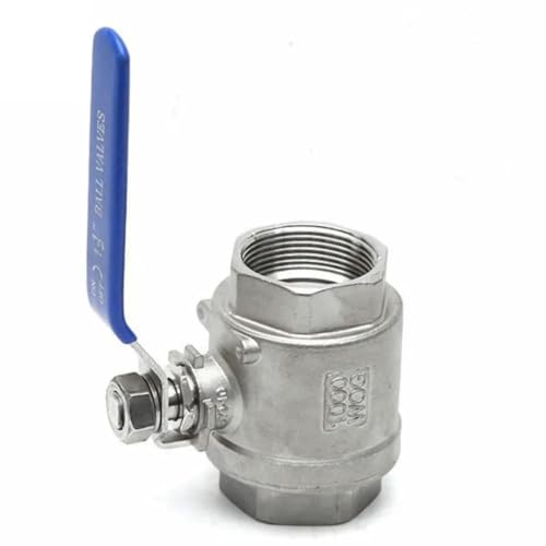 Válvula de bola de acero inoxidable SS304 con rosca hembra de 1/2 pulgada DN15 2