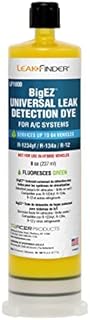 LEAKFINDER LF1800 BIGEZ Automotive Universal Air Conditioner Refrigerant Leak Detection Dye, Services R134a, R-1234yf Systems, (1) 8oz AC Fluorescent Dye Bottles, Made in USA