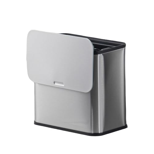 Caneca de basura rectangular de acero inoxidable 1.3 gal