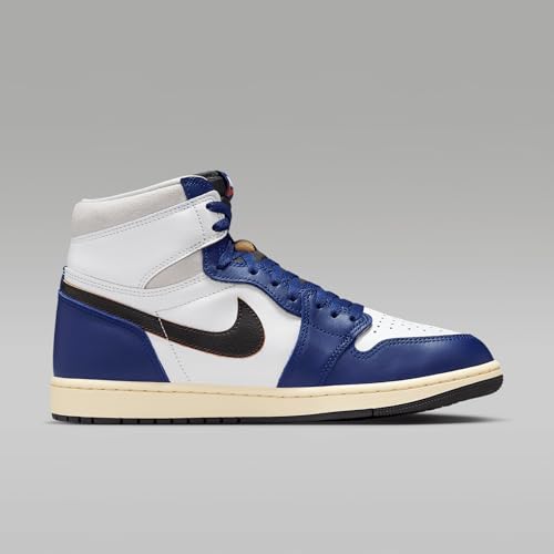 Air Jordan 1 High OG Rare Air Men's Shoes (DZ5485-100, White/Neutral Grey/Deep Royal Blue/Black)3