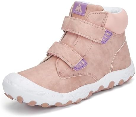 Mishansha Kinder Wanderschuhe rutschfest Trekkingschuhe Gr.24-28 | Jungen Mädchen ,Leichte,Atmungsaktiv,übergangsschuhe,Kinderschuhe,Outdoorschuhe Klettverschluss