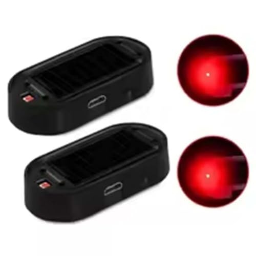 Luz LED intermitente de seguridad solar para coche pack de 2 unidades 2